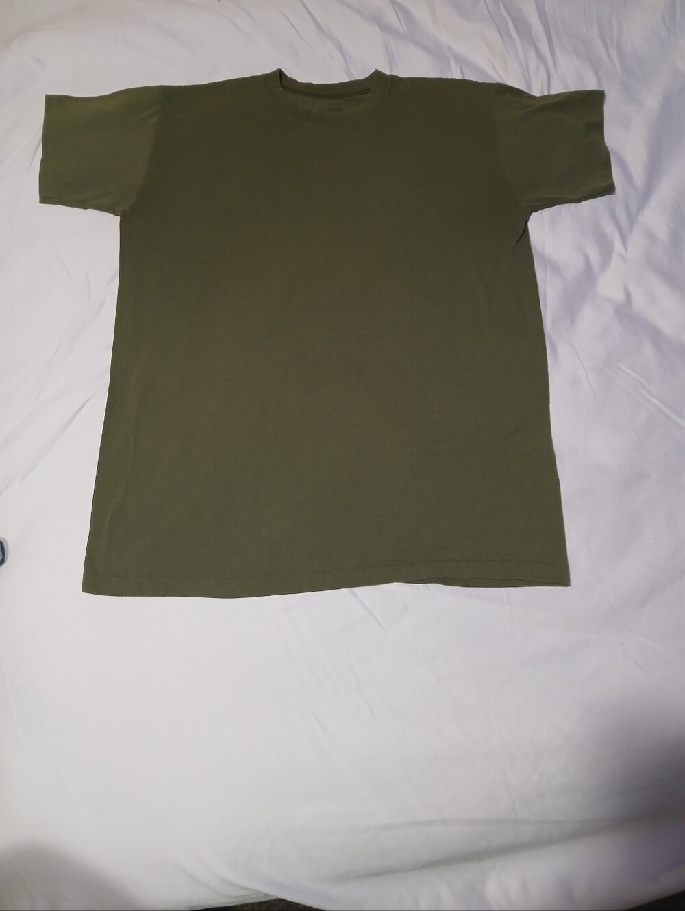 Vintage USMC (1988-1993) M.J. Soffe Co. PT Tee Blank Olive Drab Size Medium ??